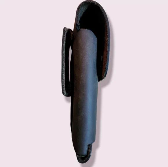 Handmade Black Leather Knife Sheath - Picture 2 of 5